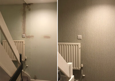Hallway - before and after-split